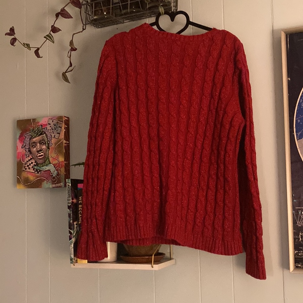 Sparkly Cable Knit Sweater - Picture 2 of 2